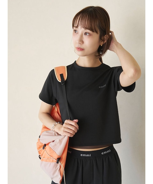 gypshonia クロップTシャツ ソフトタッチクロップドTシャツ｜エミの通販｜&mall（アンドモール