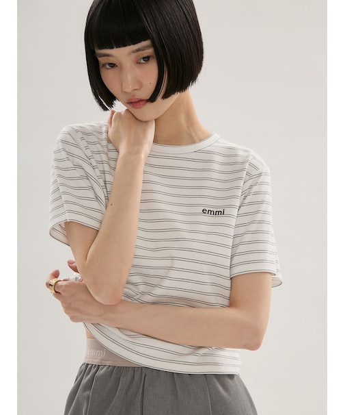 ソフトタッチクロップドTシャツ