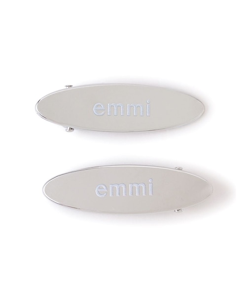 emmiロゴオーバルメタルヘアクリップ