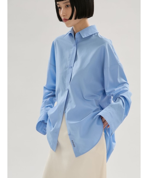 ペペちゃん 青シャツ 白シャツ フレッドペリーFRED PERRY オックスフォード ショートスリーブ シャツ