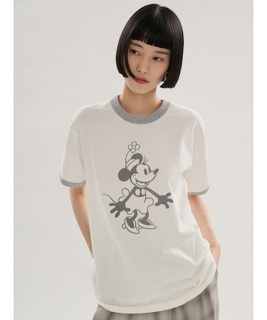 【emmi×GOOD ROCK SPEED】MINNIE MOUSE/リンガー Tシャツ