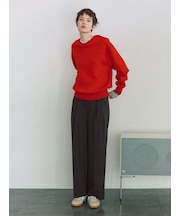 ウールミックスワイドパンツ