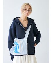 ジップアップダンボールフーディー