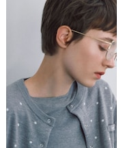 ヘキサゴンメタルフレームメガネ