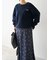 【ONLINE限定カラーあり】emmiロゴスウェットライクニット