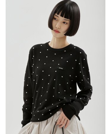 【ONLINE限定カラーあり】emmiロゴクルーネックプルオーバー