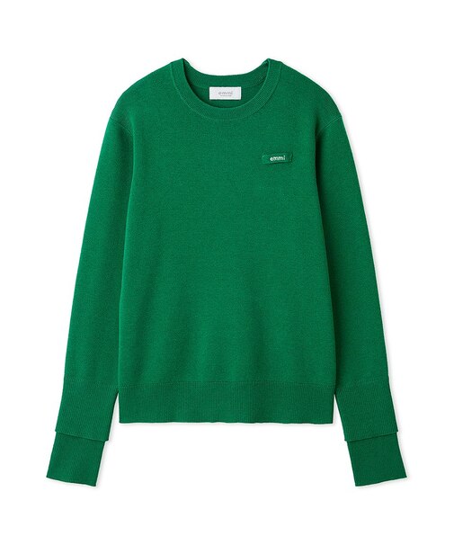 【ONLINE限定カラーあり】emmiロゴクルーネックプルオーバー