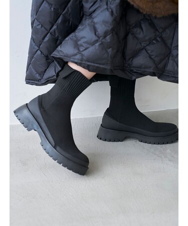 ecoニットブーツ