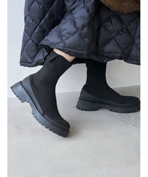 ecoニットブーツ