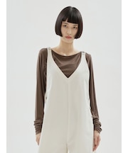 アシンメトリードレープカットソー