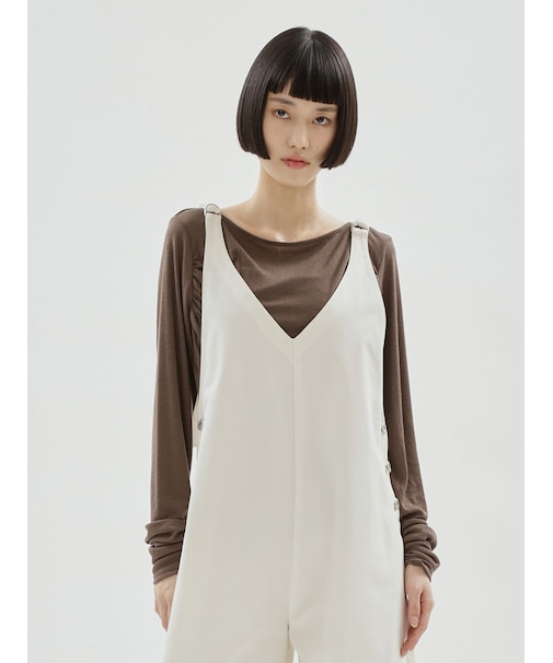 アシンメトリードレープカットソー