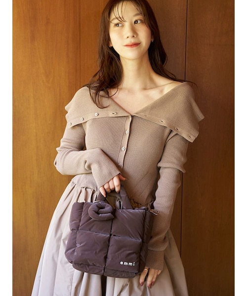ecoパデットミニショルダーバッグ｜エミの通販｜&mall（アンドモール