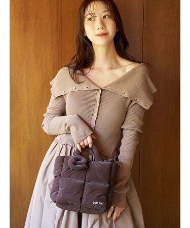ecoパデットミニショルダーバッグ