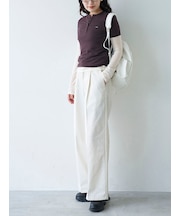 【Dickies(R)×emmi】タックワイドパンツ