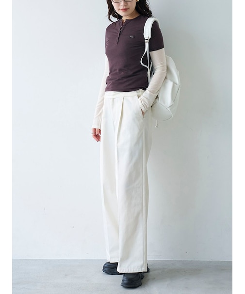 【Dickies(R)×emmi】タックワイドパンツ