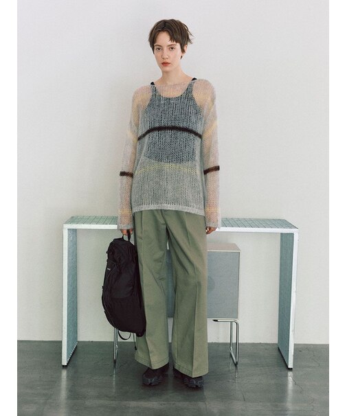 【Dickies(R)×emmi】タックワイドパンツ