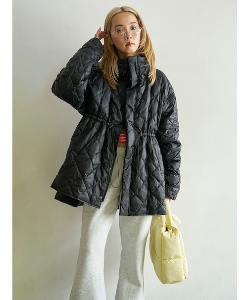 【emmi×TAION】キルティングフーディーコート