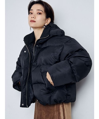 リブネックダウンブルゾン