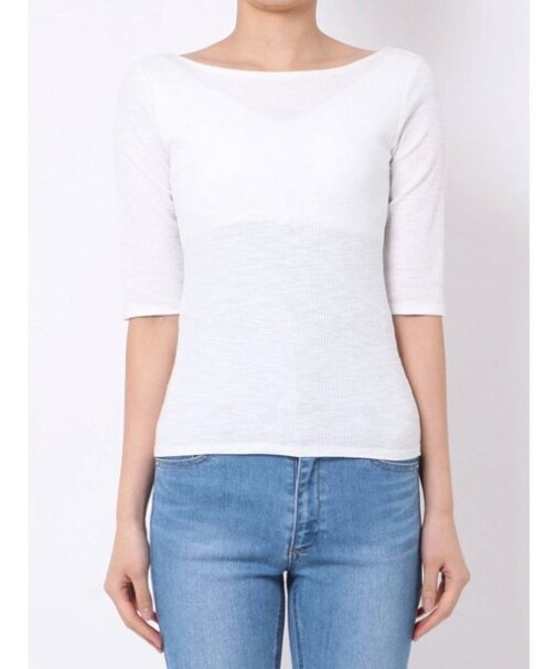 バックオープンミニマルTシャツ