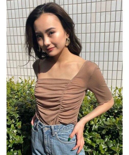 ショートドレープトップ