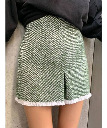 ハイウエストタックスカート