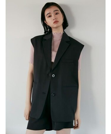 【セットアップ着用可】オーバーシェイプベスト