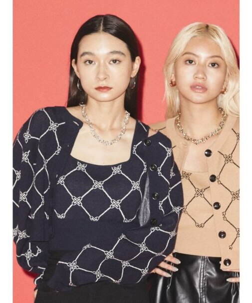 ジャガードツインニット