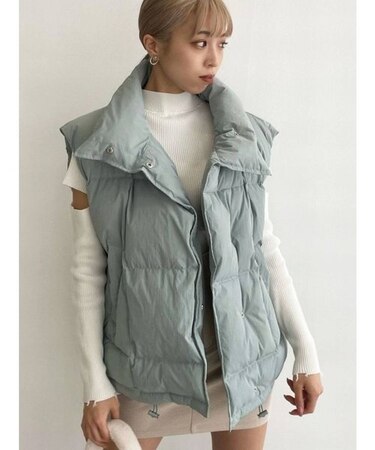 オーバーサイズダウンベスト