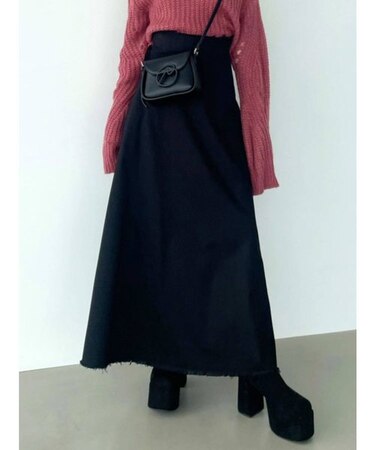 ハイウエストマキシスカート