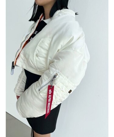 【ALPHA×EMODA】ドロップショルダーMA-1