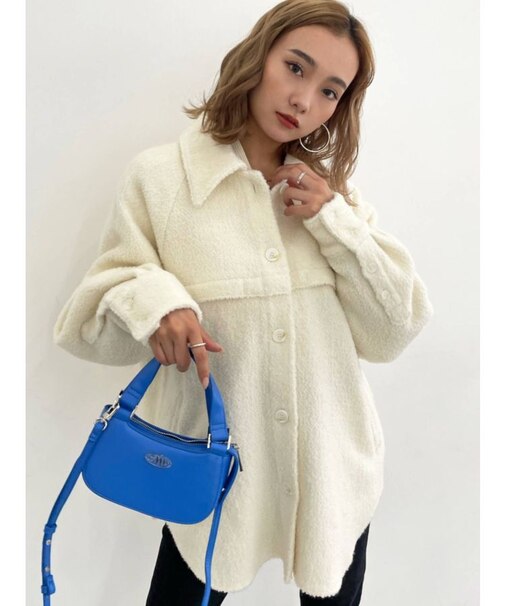 ラグランワイドシャツブルゾン