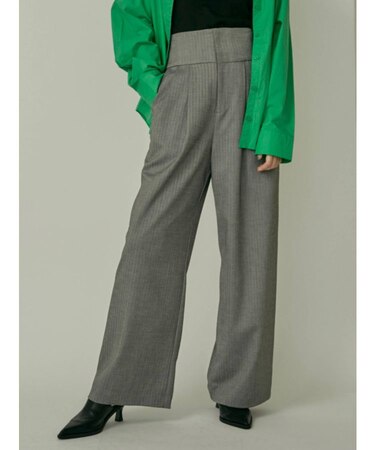 スーパーハイウエストストレートパンツ