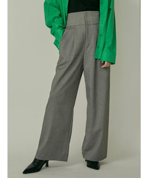 スーパーハイウエストストレートパンツ