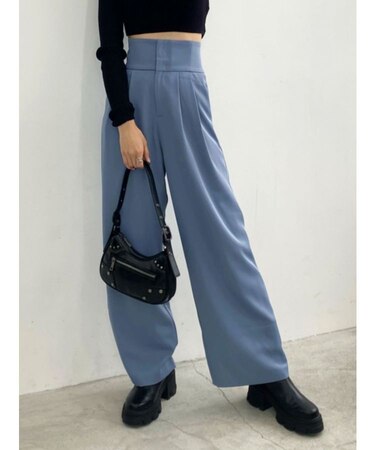 スーパーハイウエストストレートパンツ