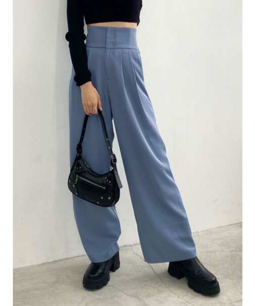 スーパーハイウエストストレートパンツ