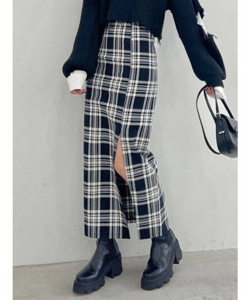 スーパーハイウエストスリットスカート