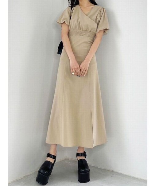 パフボリュームマキシワンピース