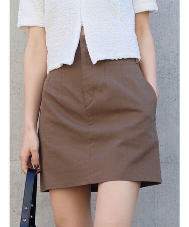 ハイウエストタックスカート