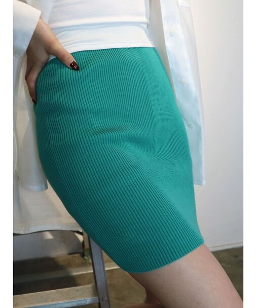 ミニマルリブスカート