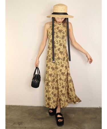 デザインストラップワンピース