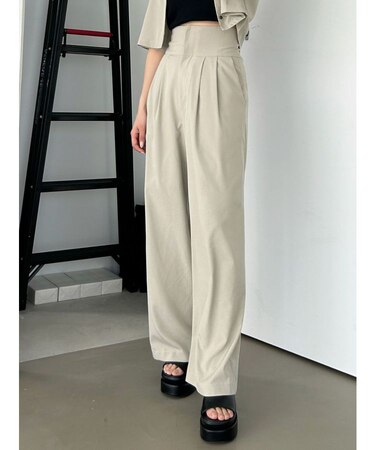 スーパーハイウエストワイドパンツ