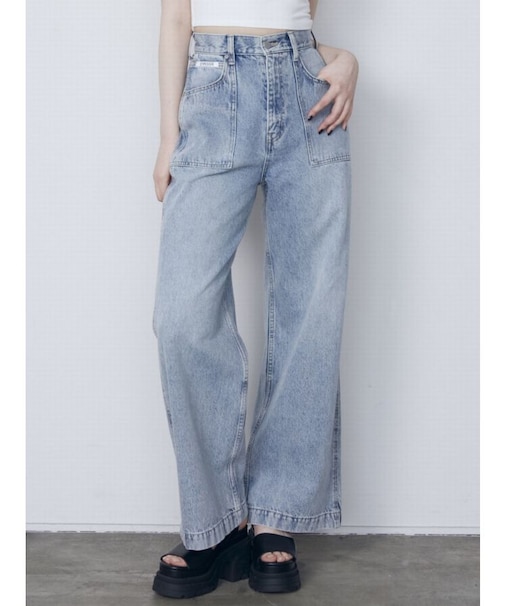 ルーズワイドポケットジーンズ