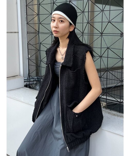 オーバーツイードベスト