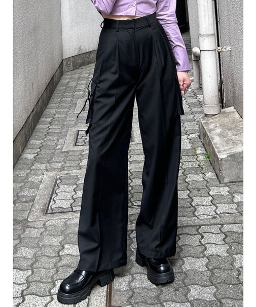 ツータックワイドカーゴパンツ
