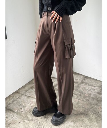 ツータックワイドカーゴパンツ