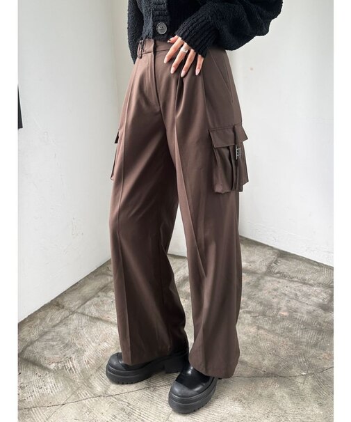 ツータックワイドカーゴパンツ