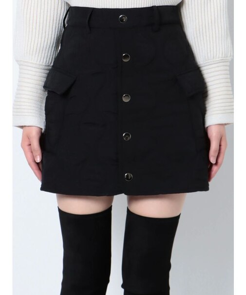 キルティングミニスカート