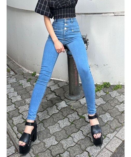 【ELDER】NUDE ハイウエストデニム