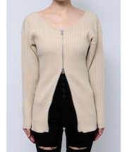 レースエッジフィットリブトップ