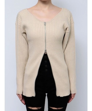 レースエッジフィットリブトップ